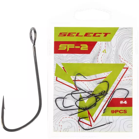 Гачок Select SF-2 Sport Finesse #4 (9 шт / уп), Номер гачка, №: 4, фото 